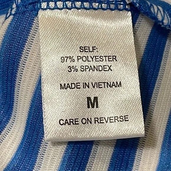 New York & Company Collection Sleeveless Dress White/Blue - Picture 6 of 6